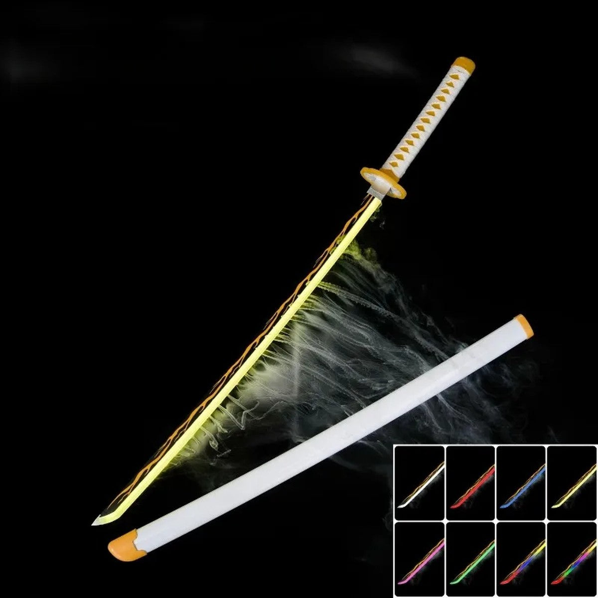 GlowKatanaX – LED Mist Katana | Color-Changing Light-Up Cosplay Katana